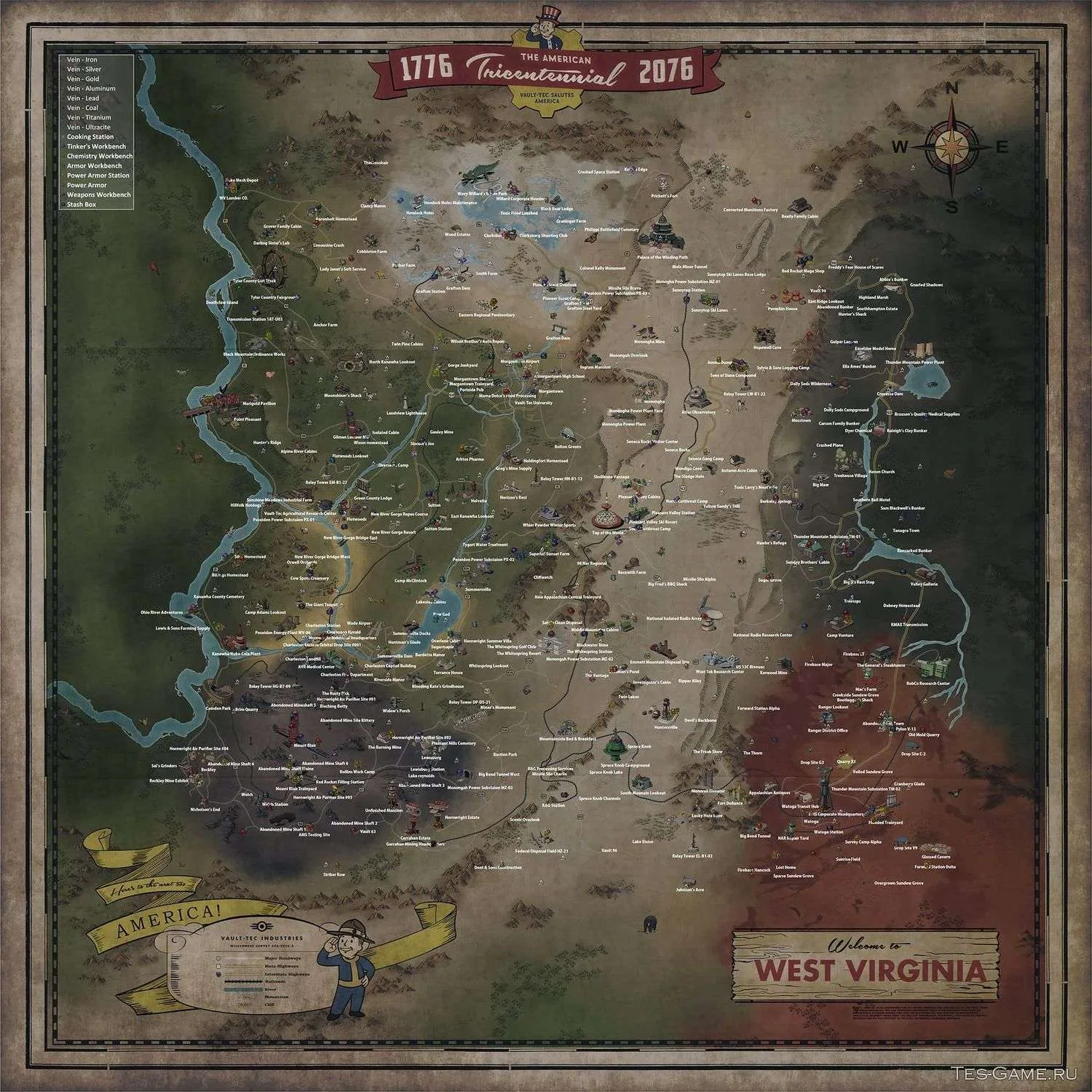 Preview of project “Fallout 76 interactive map”